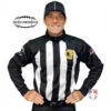 California (REDDING) 2 1/4" Stripe Cold Weather Water Resistant Football Referee Shirt -UMP ATTIRE Shop USA129 NCOA Redding Cold Weather Front