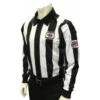 Nebraska (NSAA) 2 1/4" Stripe Foul Weather Football Referee Shirt With NHSOA Logo -UMP ATTIRE Shop USA138NE NHS 1