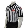 Iowa (IHSAA) 1" Stripe Body Flex Men's V-Neck Referee Shirt -UMP ATTIRE Shop USA200IA2 1