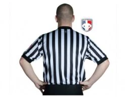 Smitty Dye Sublimated 1" Stripe V-Neck Referee Shirt With USA FLAG -UMP ATTIRE Shop USA200 Back