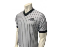 Arkansas (AOA) Body Flex Grey V-Neck Men's Referee Shirt