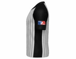 Minnesota (MSHSL) Men's Body Flex Grey & Black V-Neck Referee Shirt -UMP ATTIRE Shop USA207USAWKS FLEX SIDE