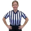 Smitty Women's 1" Stripe Body Flex V-Neck Referee Shirt With USA Flag 2 Smitty Women's 1" Stripe Body Flex V-Neck Referee Shirt With USA Flag -UMP ATTIRE Shop USA211 FLEX Smitty Women s 1 Stripe Body Flex V Neck Referee Shirt with USA Flag
