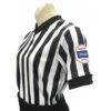 Kansas (KSHSAA) 1" Stripe Body Flex Women's V-Neck Basketball Referee Shirt -UMP ATTIRE Shop USA211KS 1