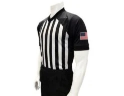 Smitty NCAA Performance Mesh Basketball Referee Shirt -UMP ATTIRE Shop USA216 Smitty NCAA Basketball Referee Shirt Front Angled 1