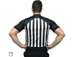 Smitty NCAA Performance Mesh Basketball Referee Shirt -UMP ATTIRE Shop USA216 Smitty Performance Mesh NCAA Basketball Referee Shirt Worn Back View