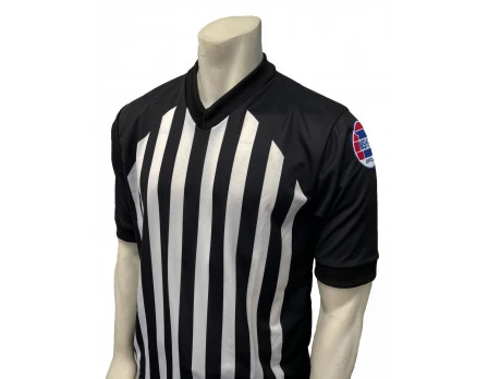 Missouri (MSHSAA) 1" Stripe Body Flex Men's Referee Shirt 3 Missouri (MSHSAA) 1" Stripe Body Flex Men's Referee Shirt