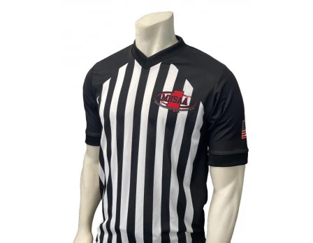 Mississippi (MHSAA) 1" Stripe Body Flex Men's Referee Shirt 3 Mississippi (MHSAA) 1" Stripe Body Flex Men's Referee Shirt