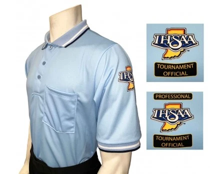 Indiana (IHSAA) Short Sleeve Umpire Shirt - Powder Blue 3 Indiana (IHSAA) Short Sleeve Umpire Shirt - Powder Blue