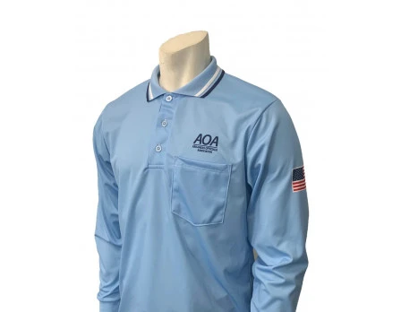 Arkansas (AOA) Long Sleeve Umpire Shirt - Powder Blue 3 Arkansas (AOA) Long Sleeve Umpire Shirt - Powder Blue