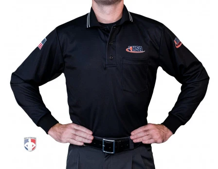 Illinois (IHSA) Long Sleeve Umpire Shirt - Black 3 Illinois (IHSA) Long Sleeve Umpire Shirt - Black