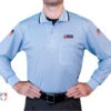 Illinois (IHSA) Long Sleeve Umpire Shirt - Powder Blue 1 Illinois (IHSA) Long Sleeve Umpire Shirt - Powder Blue -UMP ATTIRE Shop USA301ILL PB Illinois IHSA Long Sleeve Umpire Shirt Powder Blue front