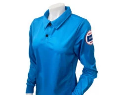 Kansas (KSHSAA) Women's Long Sleeve Volleyball Referee Shirt - Bright Blue