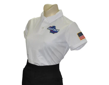 Georgia (GHSA) Women's Short Sleeve Volleyball / Swimming Referee Shirt - White 3 Georgia (GHSA) Women's Short Sleeve Volleyball / Swimming Referee Shirt - White