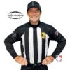 California (REDDING) 2 1/4" Stripe Rainy Weather Water Repellent Football Referee Shirt -UMP ATTIRE Shop USA729CA CIF NCOA Redding Front