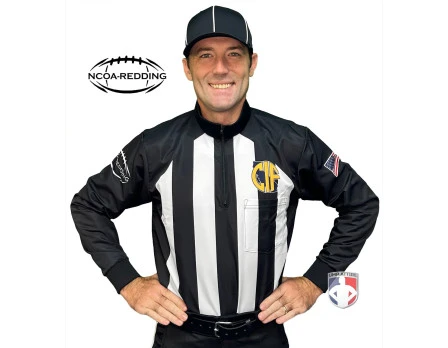 California (REDDING) 2 1/4" Stripe Rainy Weather Water Repellent Football Referee Shirt 3 California (REDDING) 2 1/4" Stripe Rainy Weather Water Repellent Football Referee Shirt