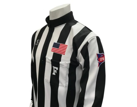 Smitty CFO College 2" Dye Sublimated Rainy Weather Long Sleeve Football Referee Shirt 3 Smitty CFO College 2" Dye Sublimated Rainy Weather Long Sleeve Football Referee Shirt