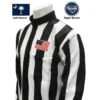 South Carolina (SCLOA) 2" Stripe Foul Weather Referee Shirt 2 South Carolina (SCLOA) 2" Stripe Foul Weather Referee Shirt -UMP ATTIRE Shop USA730SCLOA South Carolina SCLOA 2 Stripe Foul Weather Referee Shirt 1
