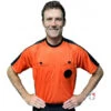 Smitty NCAA Men's Short Sleeve Soccer Shirt - Orange -UMP ATTIRE Shop USA900NCAA VO Smitty NCAA Men s Short Sleeve Soccer Shirt Orange worn front
