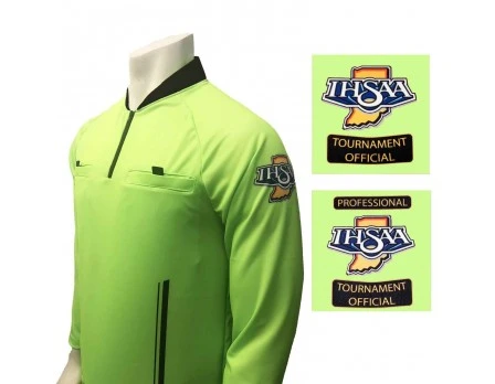 Indiana (IHSAA) Long Sleeve Soccer Referee Shirt - Florescent Green 3 Indiana (IHSAA) Long Sleeve Soccer Referee Shirt - Florescent Green