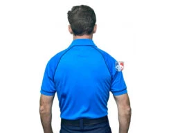 Smitty Men's Mesh Volleyball Referee Shirt - Bright Blue -UMP ATTIRE Shop VBS 400 BB Smitty Men s Mesh Volleyball Referee Shirt Bright Blue back