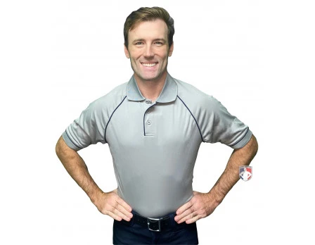 Smitty Men's Mesh Volleyball Referee Shirt - Grey 5 Smitty Men's Mesh Volleyball Referee Shirt - Grey - Image 3