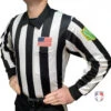 Vermont (VLOA) 2" Stripe Long Sleeve Referee Shirt 1 Vermont (VLOA) 2" Stripe Long Sleeve Referee Shirt -UMP ATTIRE Shop Vermont angled Long Sleeve football