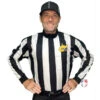 West Virginia (WVSSAC) 2 1/4" Stripe Foul Weather Football Referee Shirt 2 West Virginia (WVSSAC) 2 1/4" Stripe Foul Weather Football Referee Shirt -UMP ATTIRE Shop WESTVIRGINIA USA729 West Virginia WVSSAC 2 1 4 Stripe Rainy Weather Long Sleeve Football Referee Shirt 1