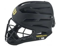 Wilson MLB Pro Stock Titanium Umpire Helmet -UMP ATTIRE Shop WTA5800BL Wilson MLB Pro Stock Titanium Umpire Helmet Top View