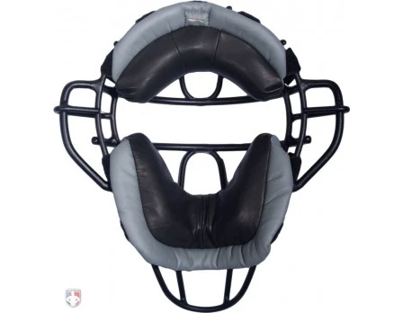 Wilson MLB Black Dyna-Lite Aluminum Umpire Mask With Black And Grey Wrap Around 4 Wilson MLB Black Dyna-Lite Aluminum Umpire Mask With Black And Grey Wrap Around - Image 2